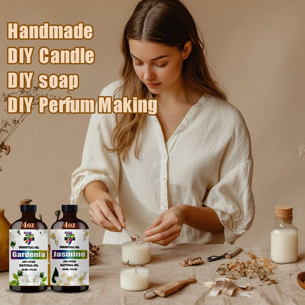 4 Fl Oz Lavender and Jasmine Essential Oil Set V216869