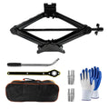 2 Ton Portable Scissor Jack Kit with Lug Wrench Q626