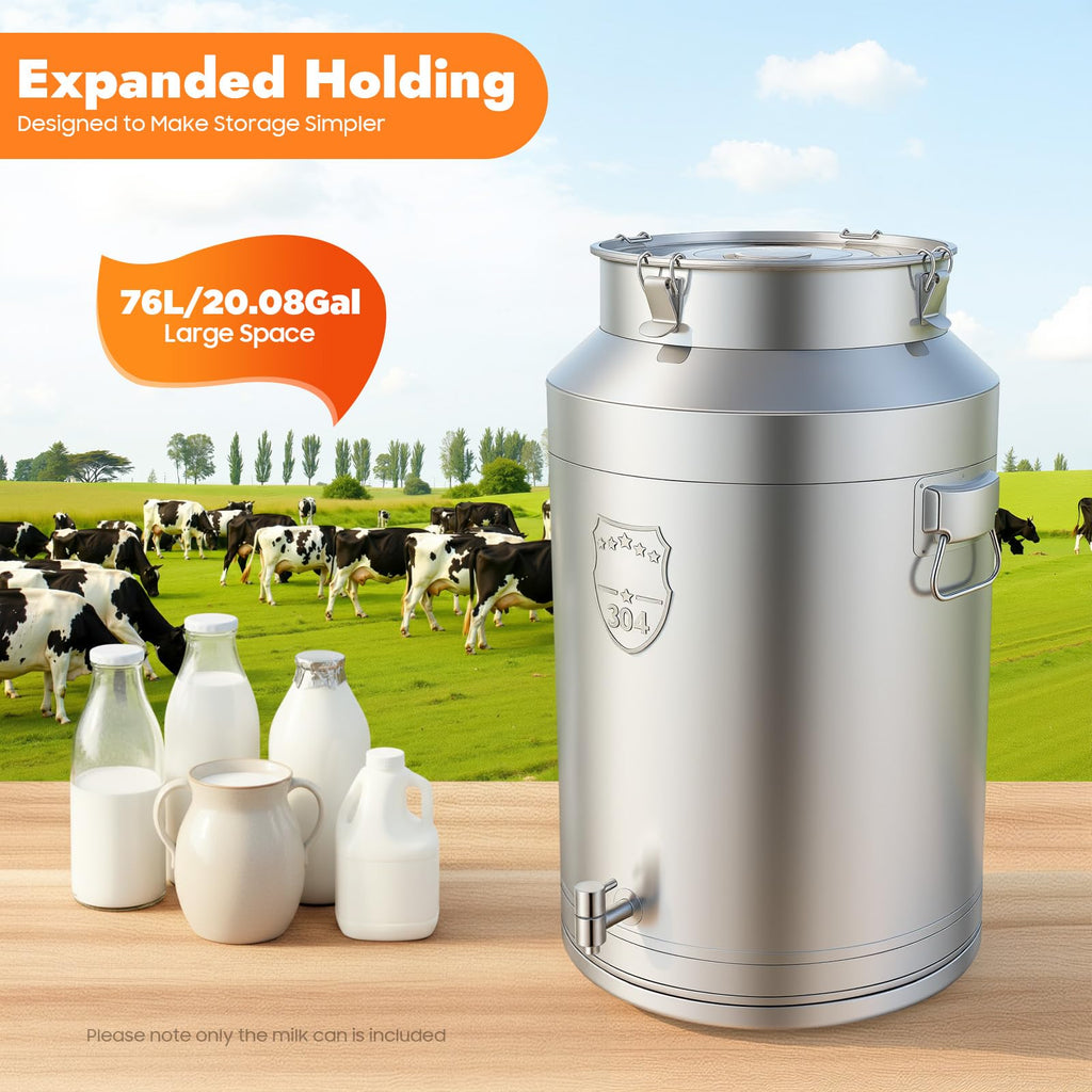 304 Stainless Steel 76L Sealed Bucket with Faucet L263