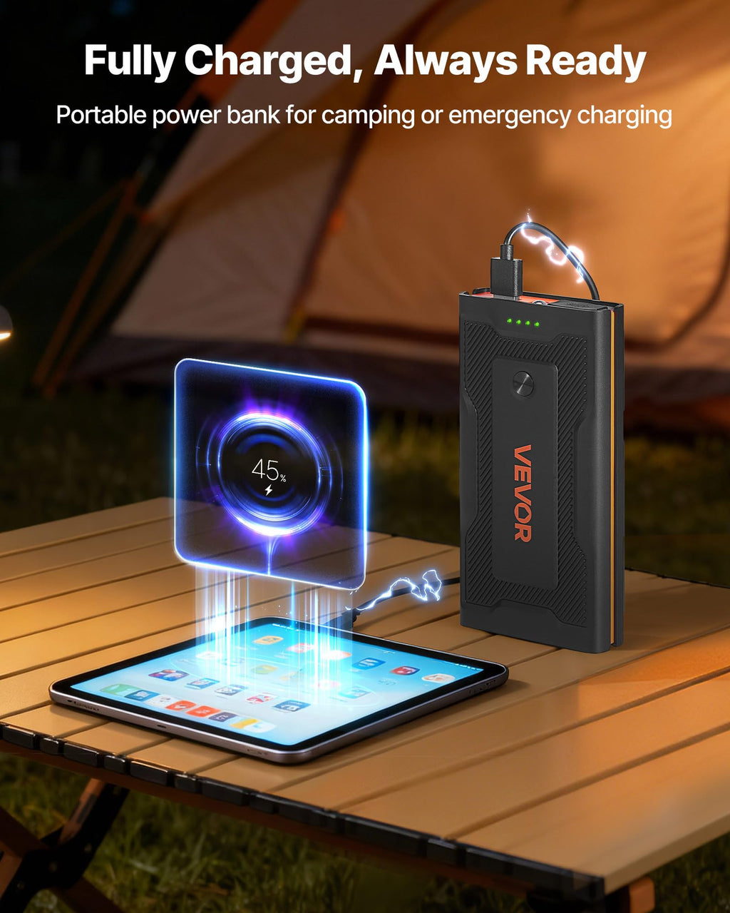 1000A Peak 12V Portable Lithium Jump Starter K6433