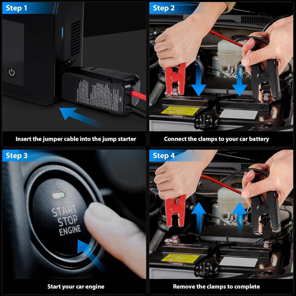 Portable Jump Starter with Air Compressor K4367
