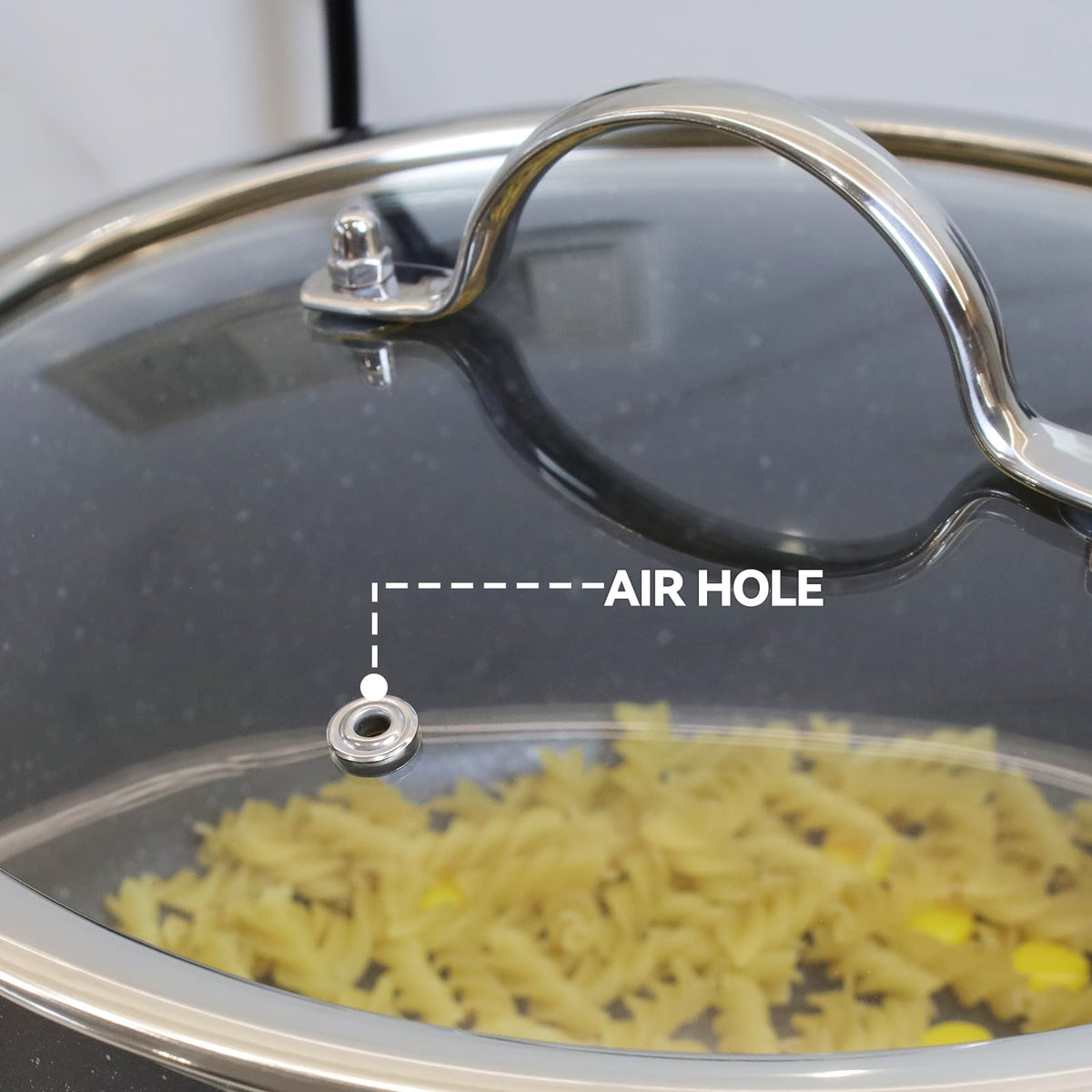 10 Inch Clear Glass Pot Lid N695