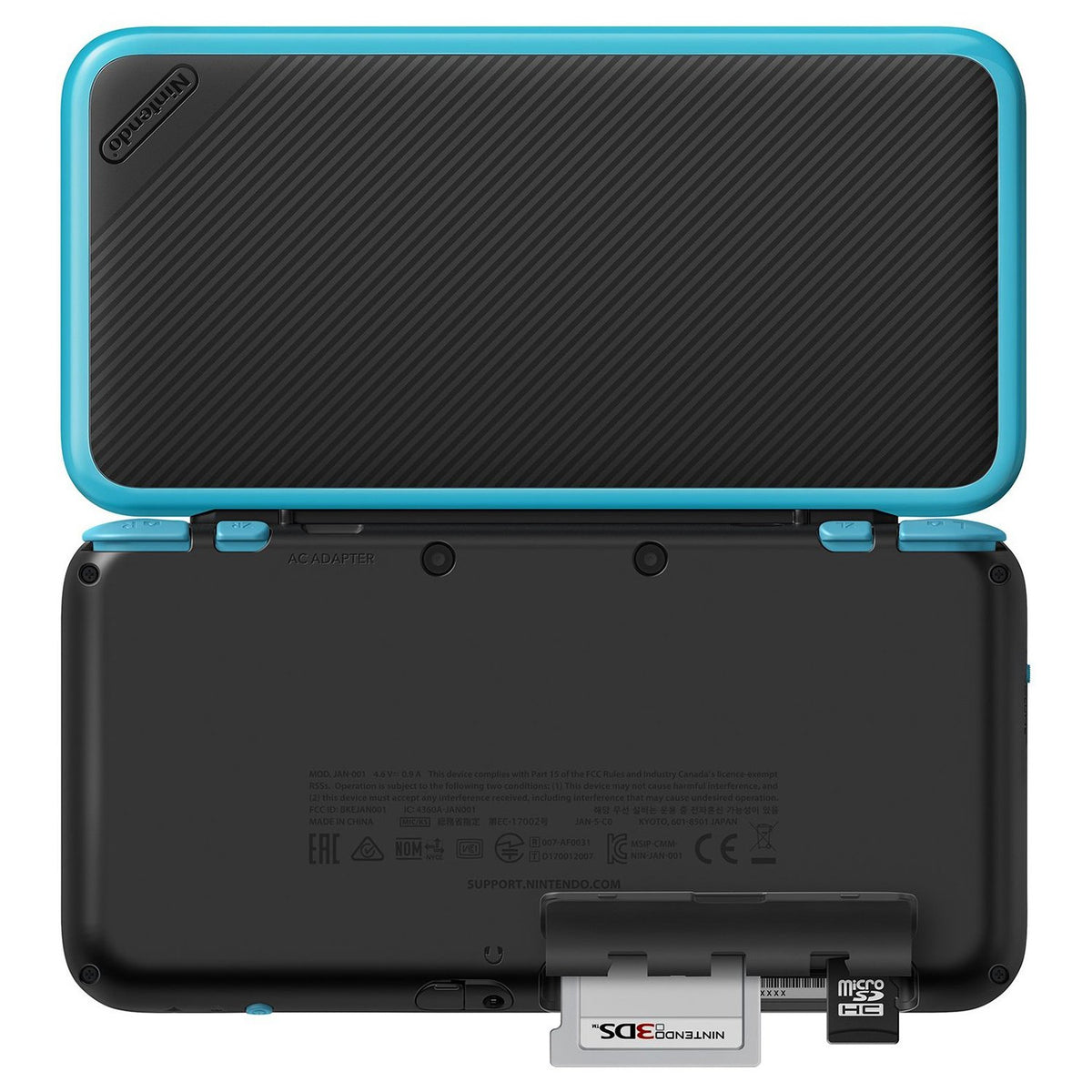 Black Turquoise Handheld Game Console Y7498