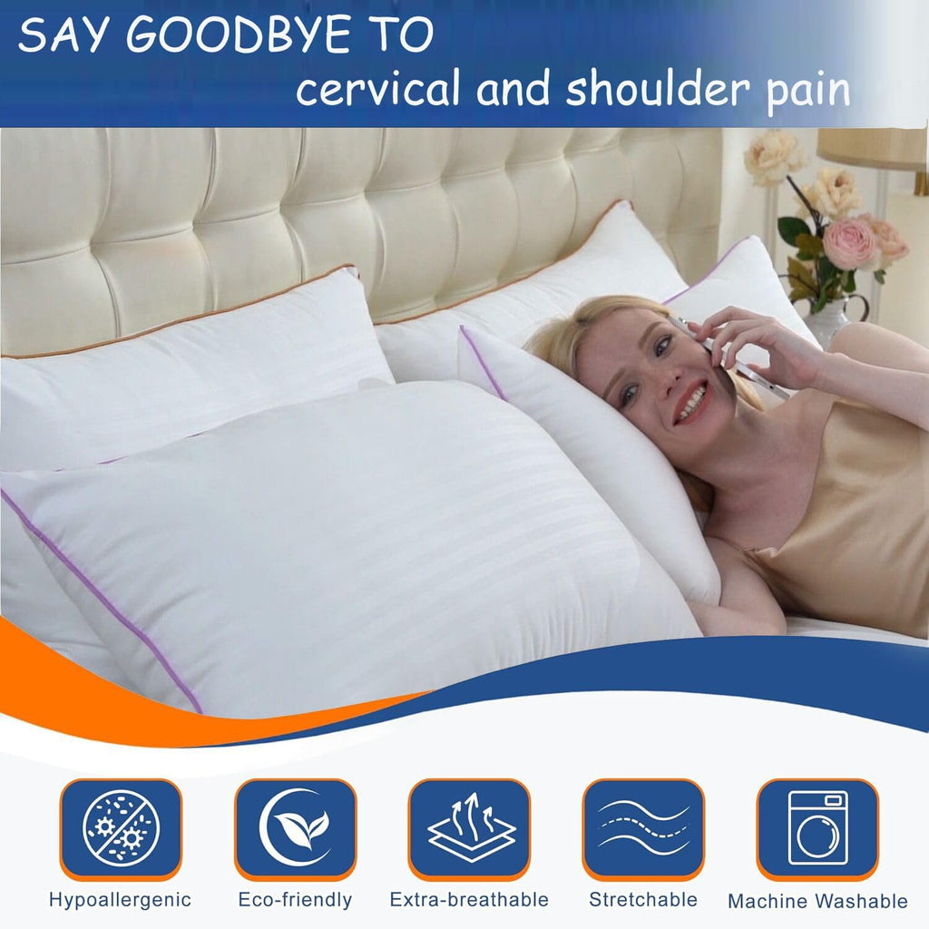 King Size Down Alternative Pillows Set of 2 S591
