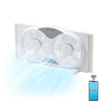 9-Inch Smart WiFi Twin Window Fan with App & Voice Control N735176