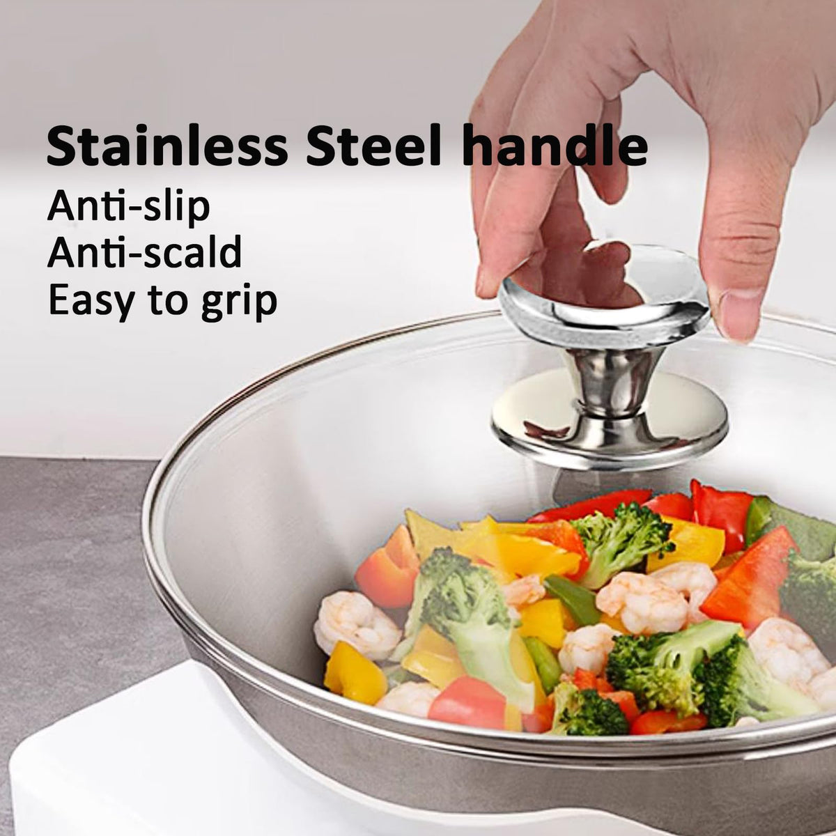 14 Inch Glass Lid with Steam Vent W290565