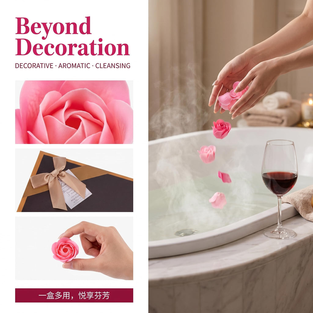 Pink Soap Flower Gift Set S9616