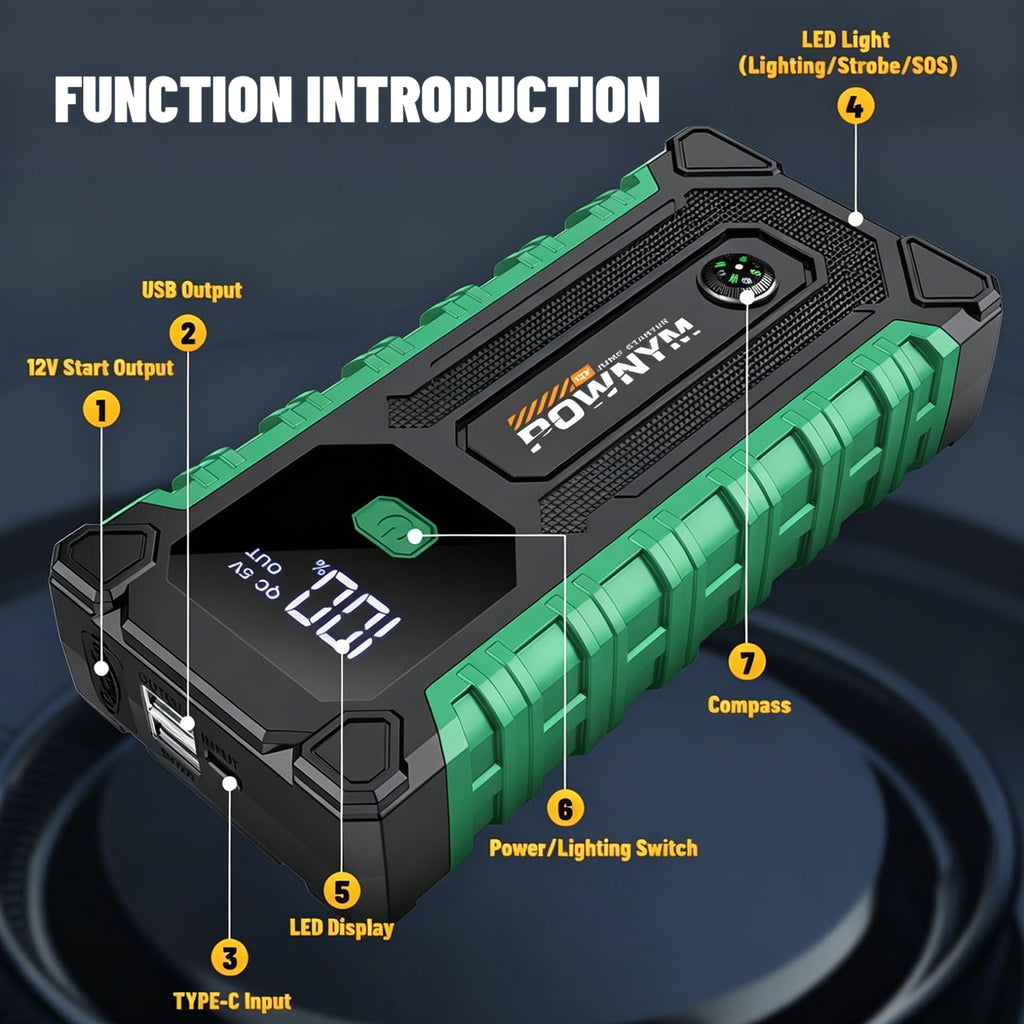 12V Battery Booster Pack with LED Light U227