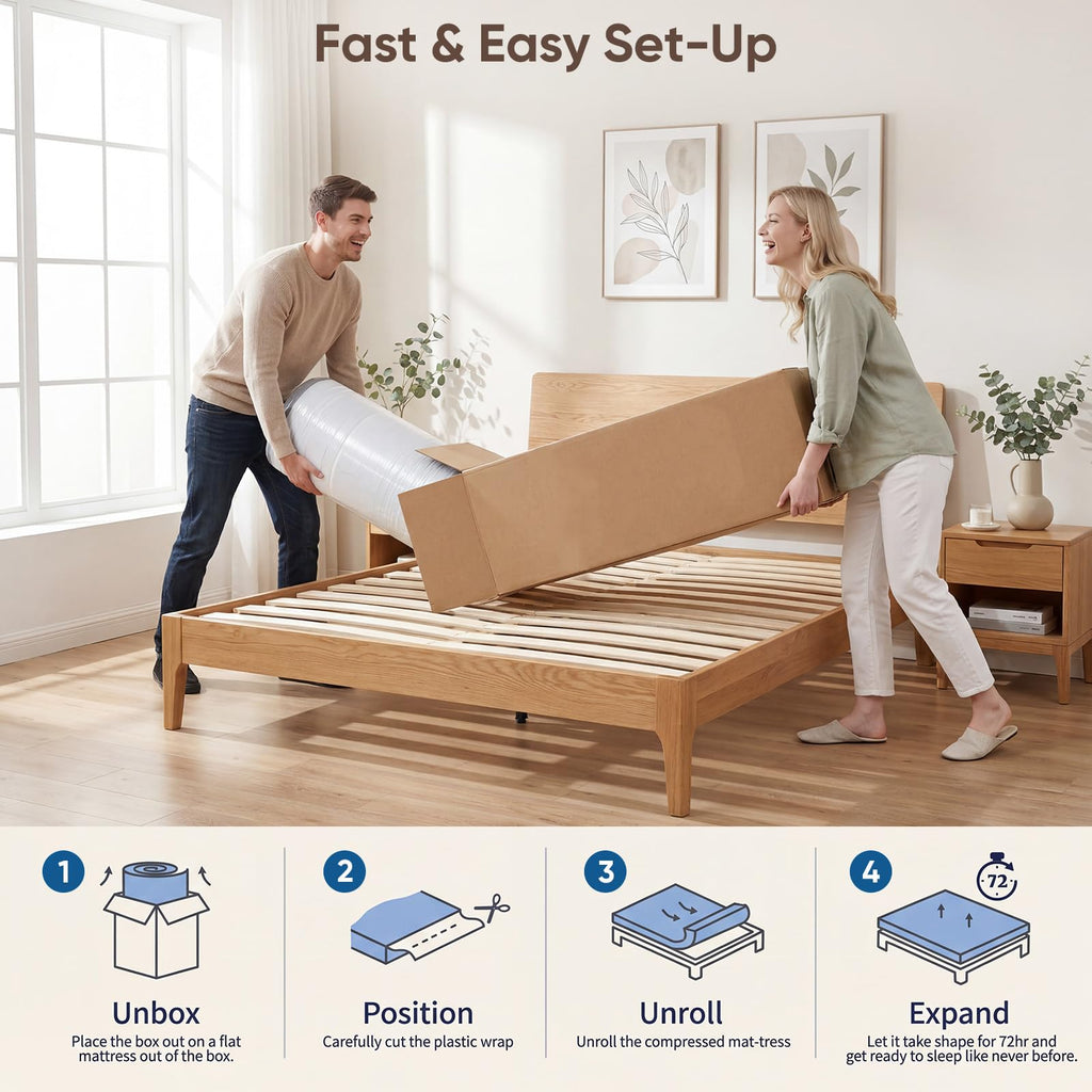 12 Inch Medium Firm Hybrid Memory Foam Mattress I309521