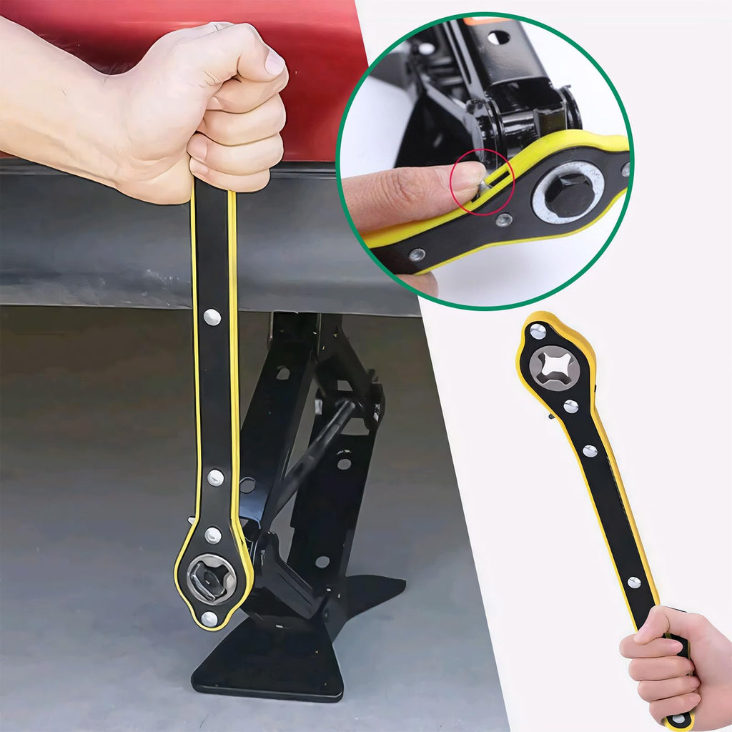 2 Ton Portable Scissor Jack Kit with Lug Wrench Q626