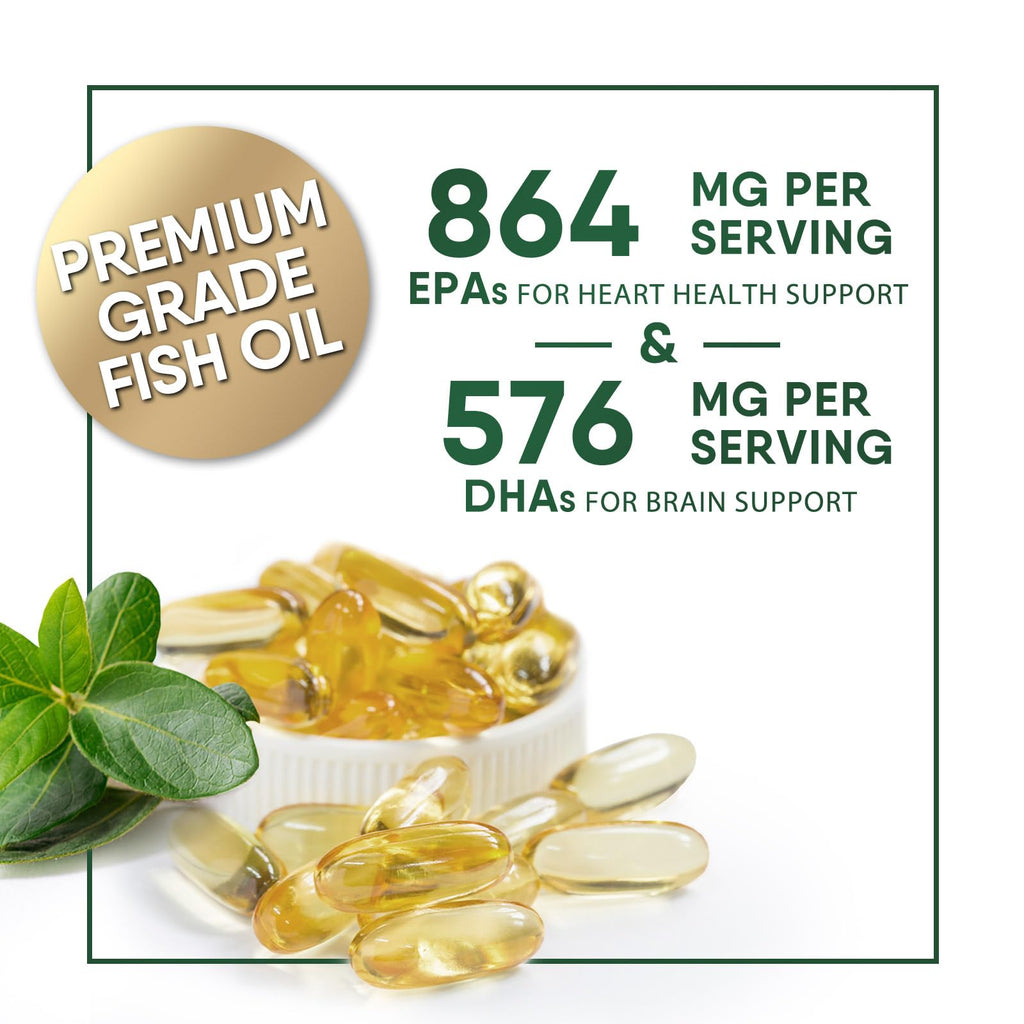 Omega 3 Fish Oil 2400mg 120 Softgels F72049