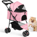 Pink 3 Wheels Pet Stroller K8160