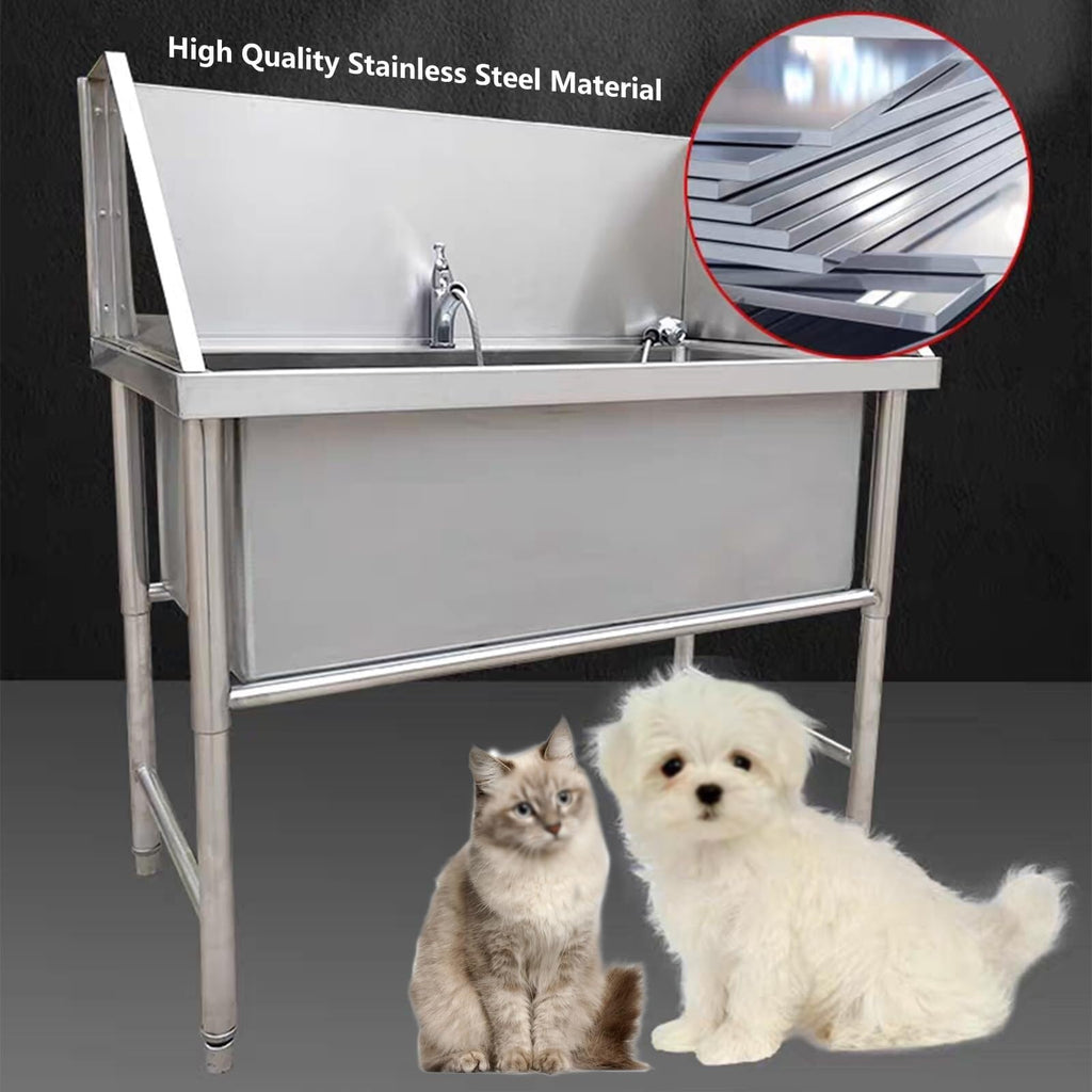 Stainless Steel Pet Grooming Bath Tub Q67375
