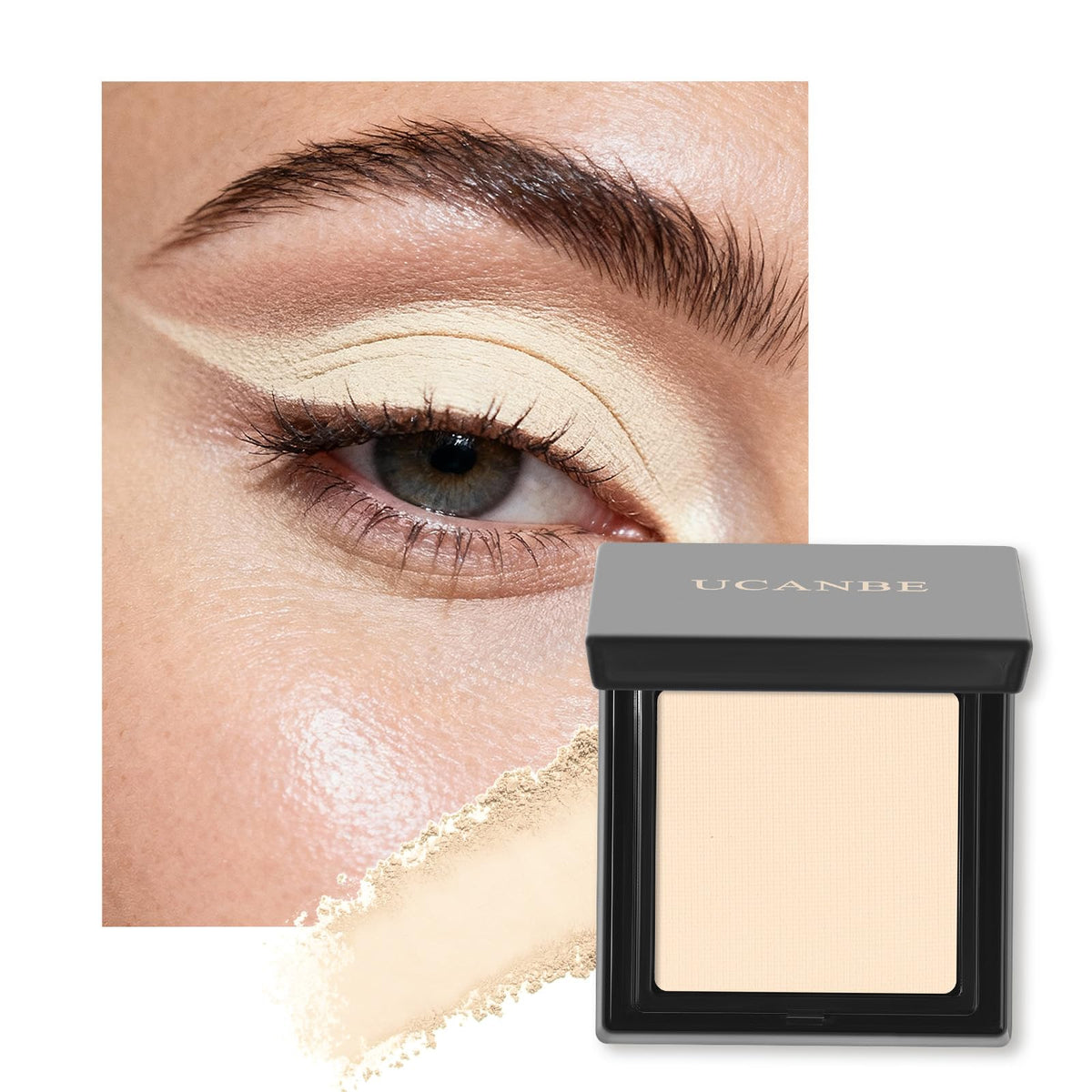 Light Beige Neutral Nude Matte Single Eyeshadow Palette P72099