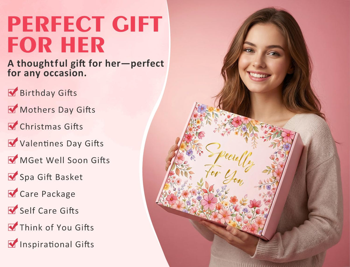 Spa Gift Basket with Blanket Candle Bath Bomb H882466
