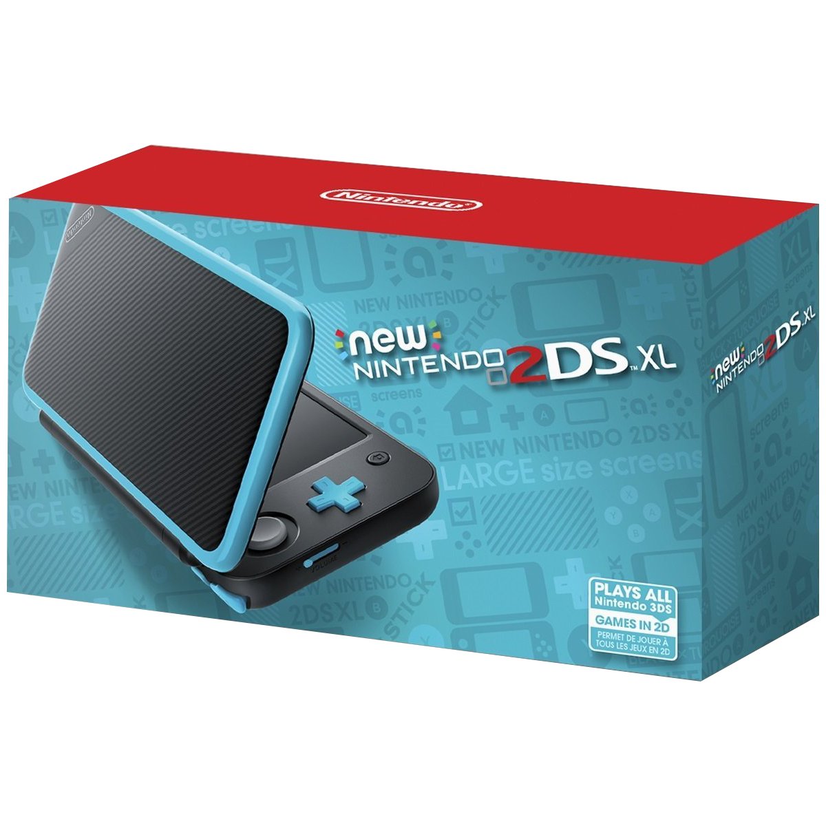 Black Turquoise Handheld Game Console Y7498
