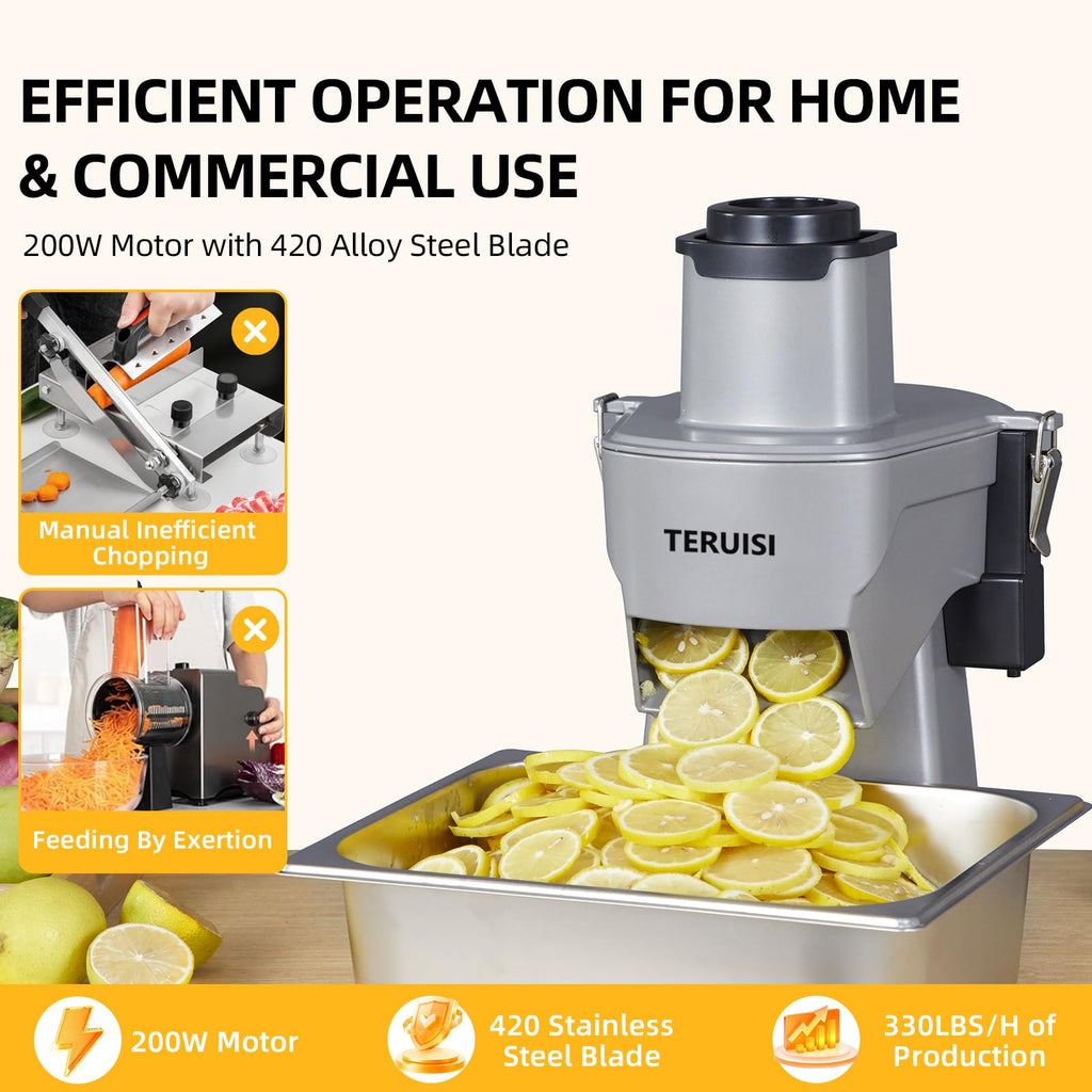 200W 4-In-1 Electric Vegetable Chopper Food Processor W932980