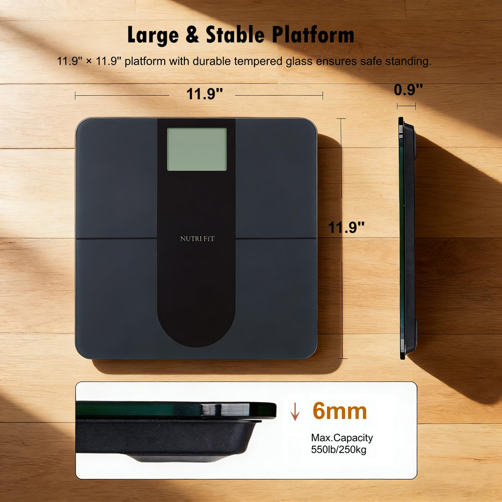 Digital Bathroom Scale 550lb Extra Large Display C332