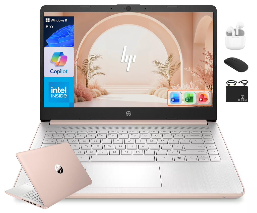 14” Rose Gold Laptop 16GB RAM 628GB Storage B355
