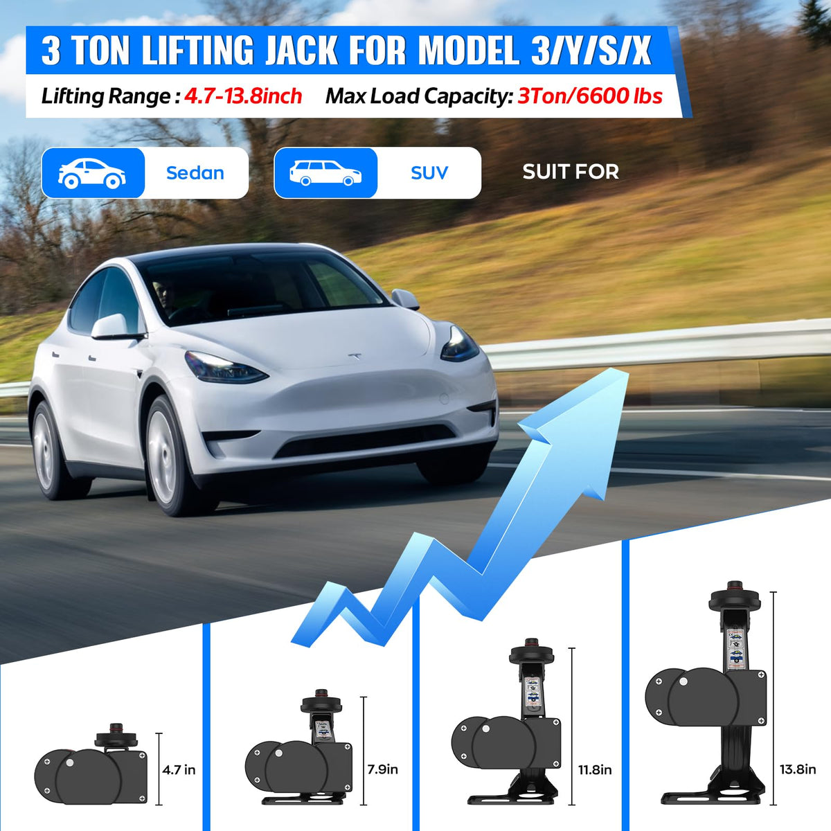3 Ton Electric Car Jack C935