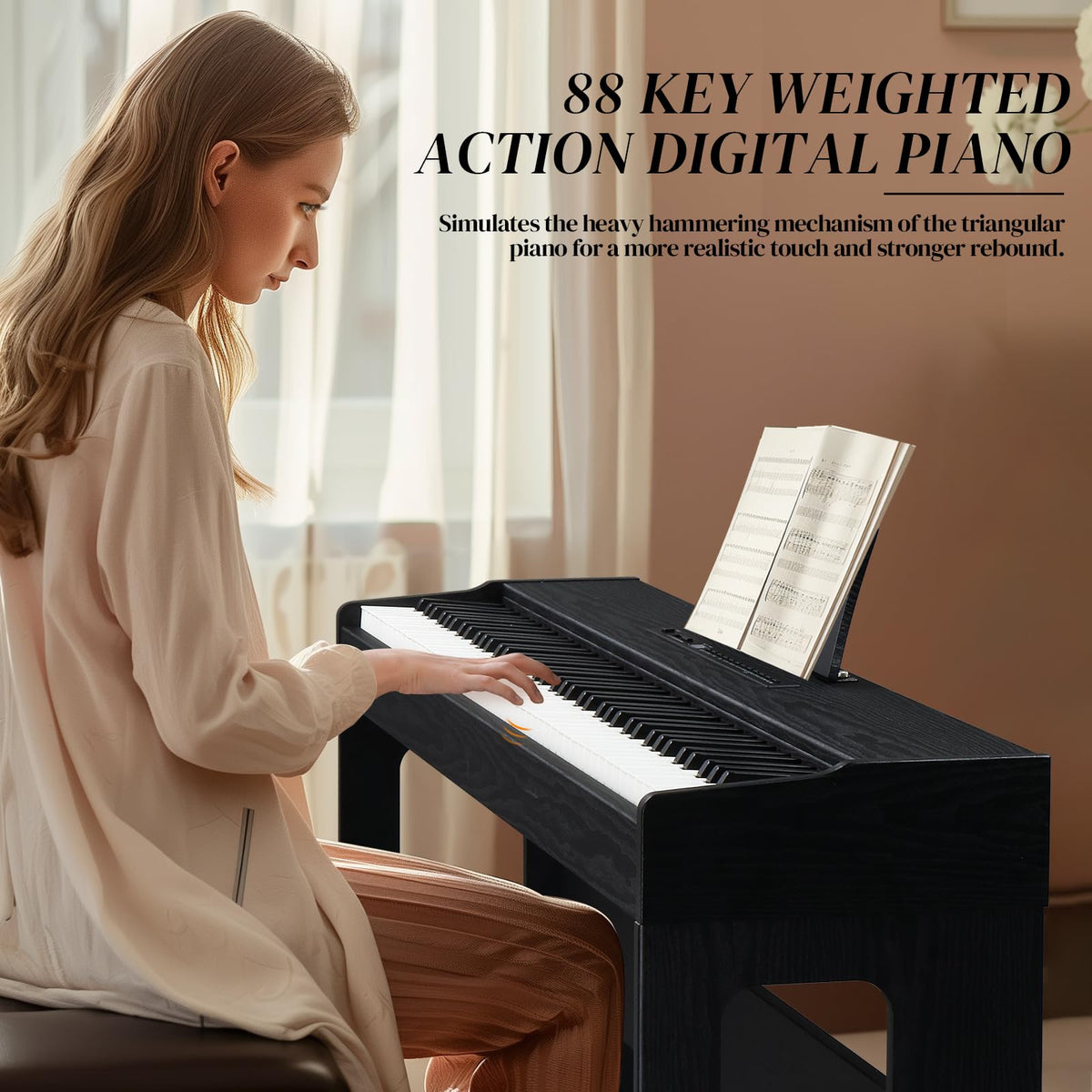 88 Key Weighted Upright Digital Piano M105