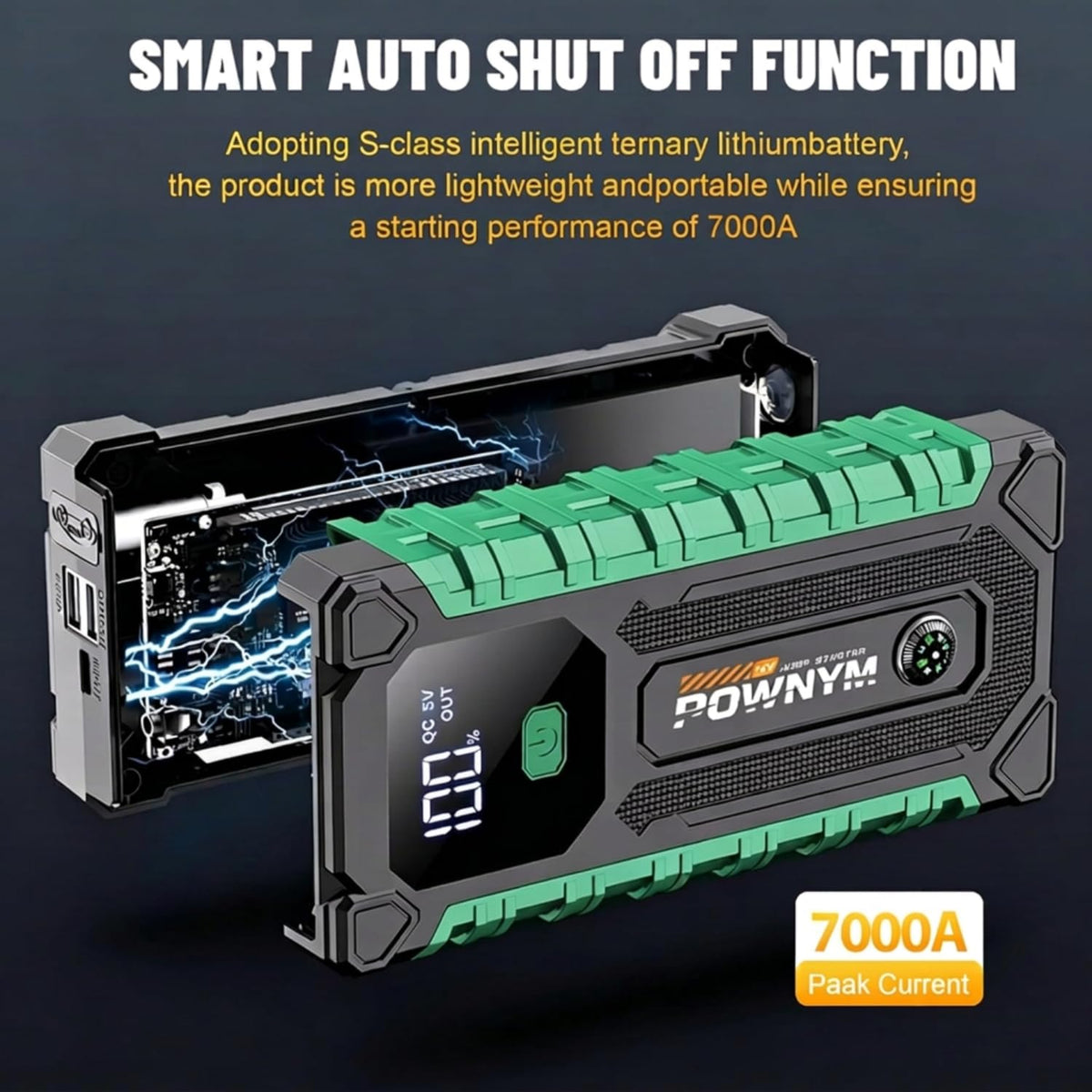 12V Battery Booster Pack with LED Light U227