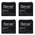 6V 210AH Dual Terminal SLA Replacement Battery 4 Pack O853373