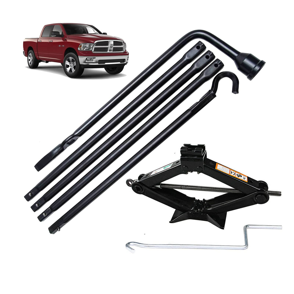 Spare Tire Tool Kit with Case & Scissor Jack 2 Ton R8769