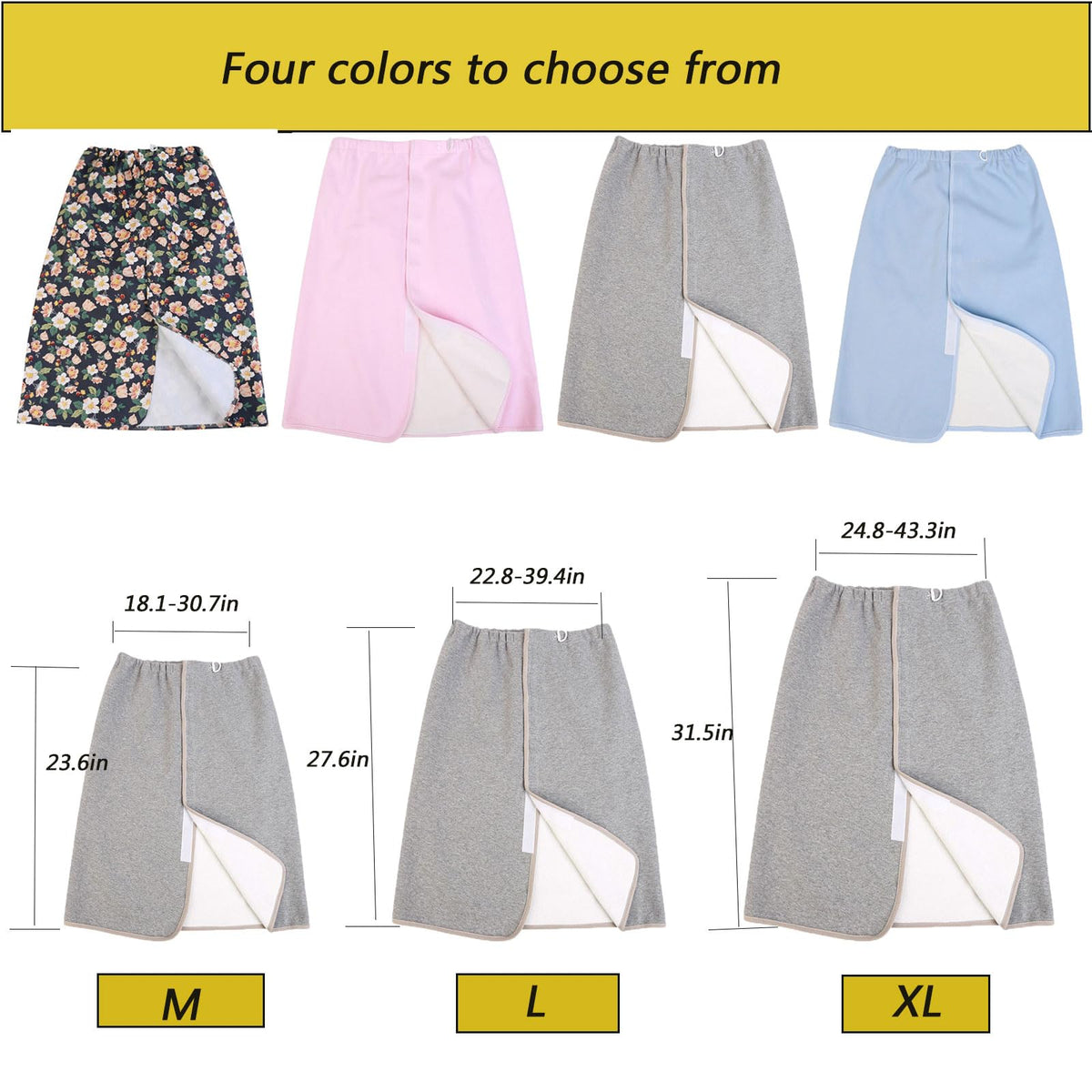 Adjustable Reusable Waterproof Diaper Skirt K3187