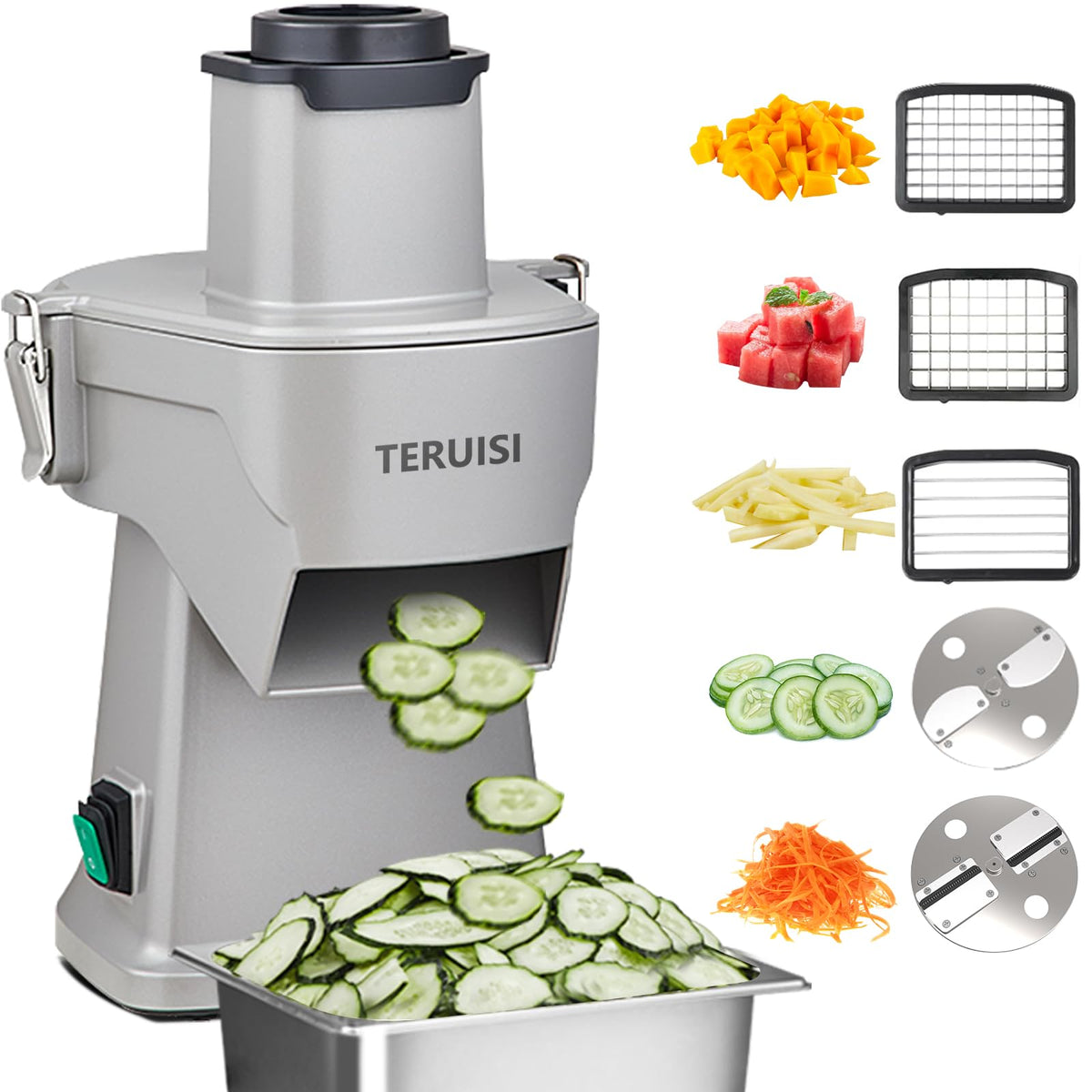 200W 4-In-1 Electric Vegetable Chopper Food Processor W932980