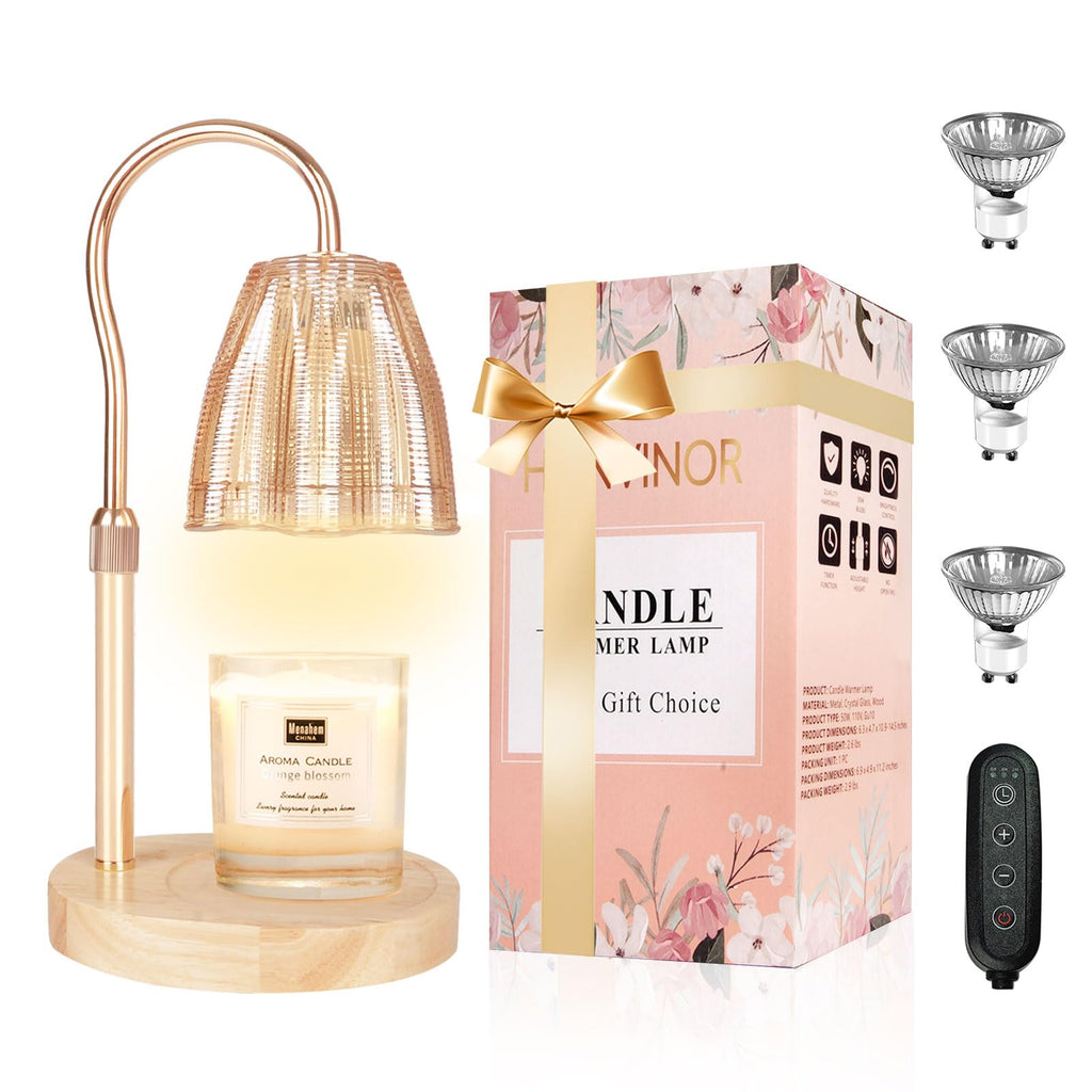 Adjustable Candle Warmer Lamp with Timer & Dimmer T498