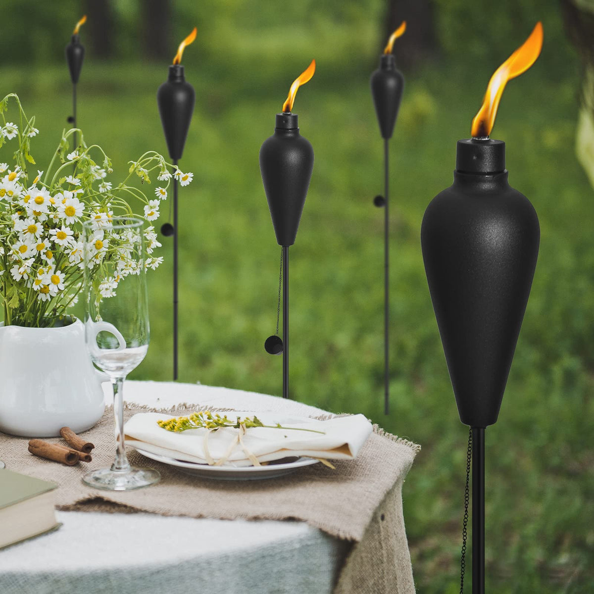 6 Pack Citronella Tiki Torches M401280
