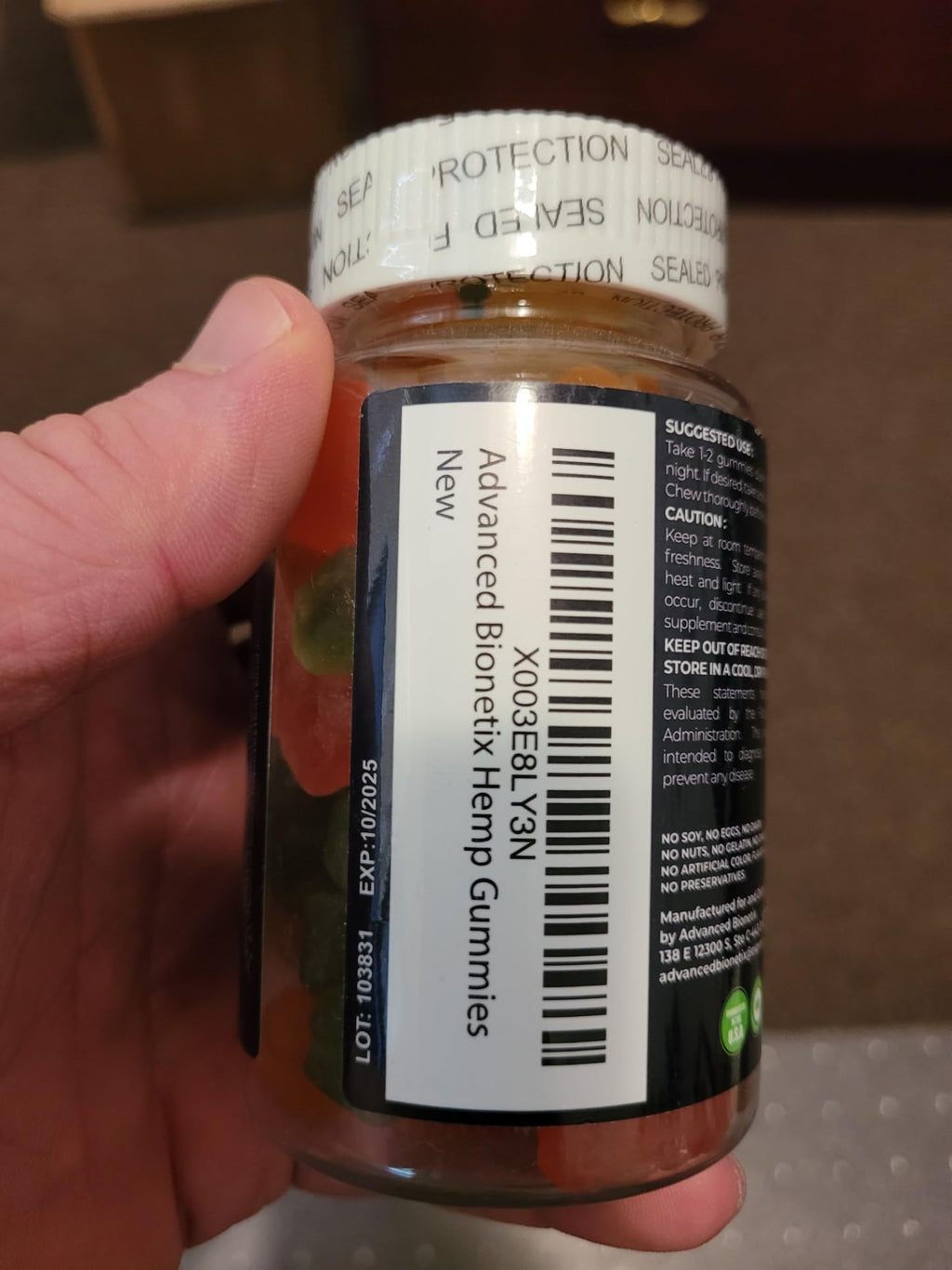 Hemp Gummies 60 Count R1365