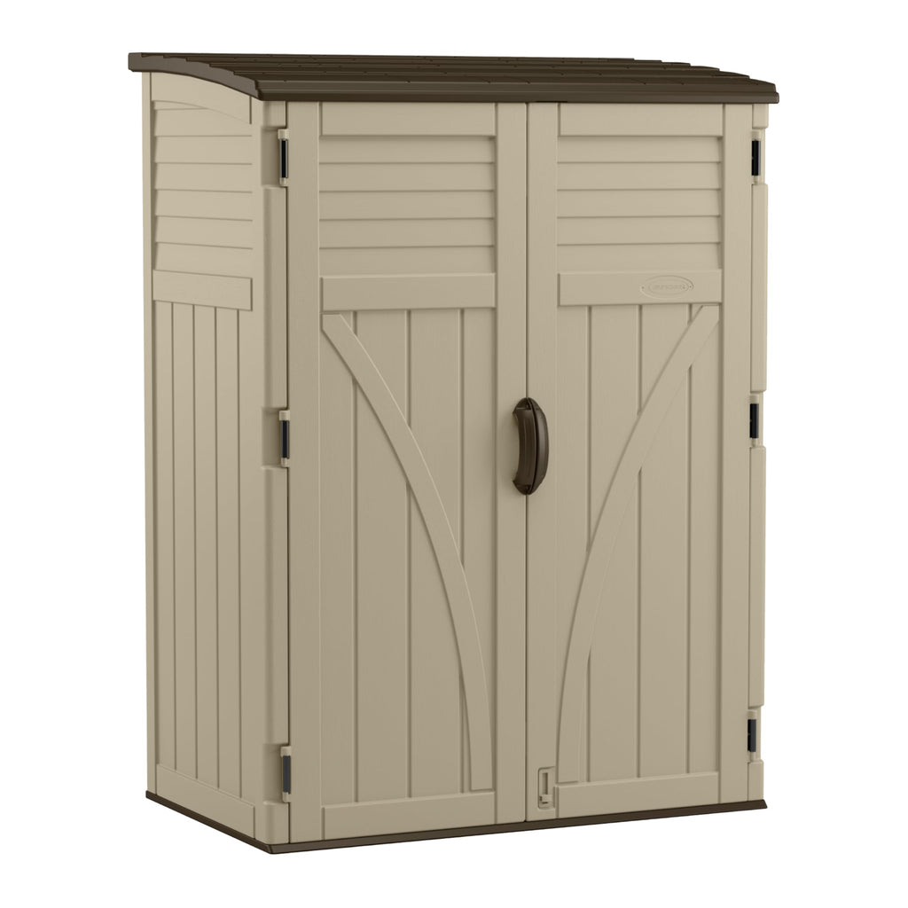 Water Resistant Resin Vertical Outdoor Storage Shed 54 cu. ft. R815