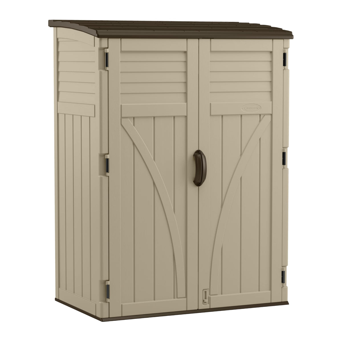 Water Resistant Resin Vertical Outdoor Storage Shed 54 cu. ft. R815