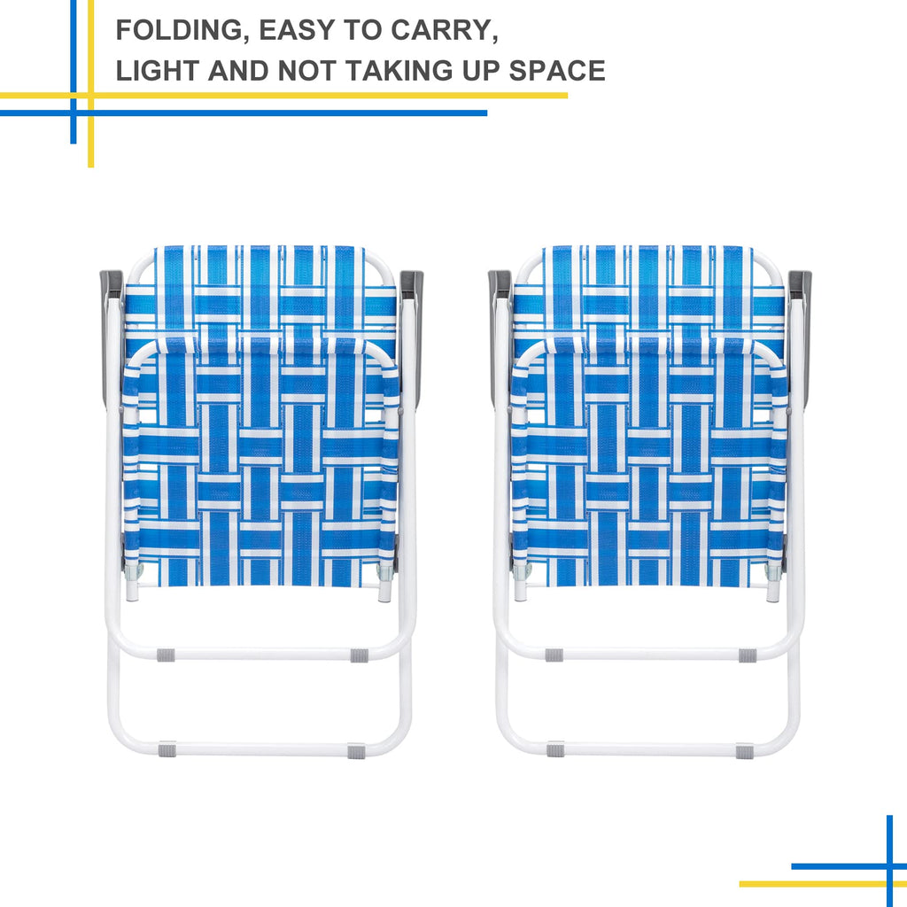 Folding Webbed Lawn Beach Chair I523