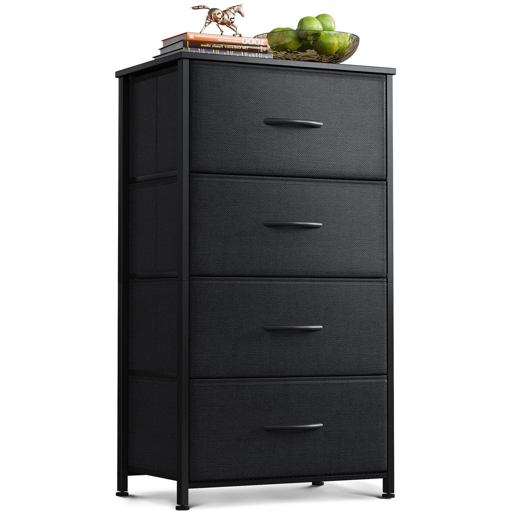 Black 4 Drawer Small Dresser H29757