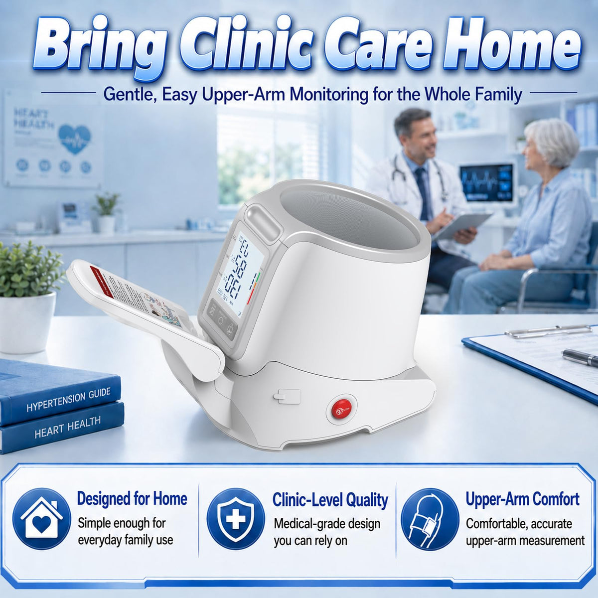 Upper Arm Blood Pressure Monitor with 7.1"-16.5" Cuff V56223