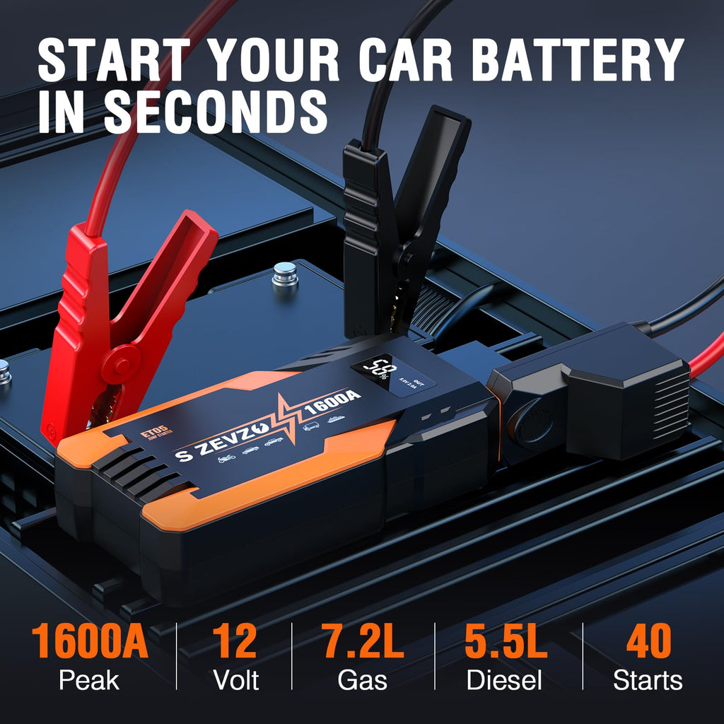 1600A Peak Portable Jump Starter K3973