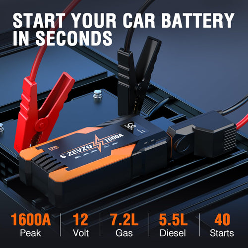 1600A Peak Portable Jump Starter K3973