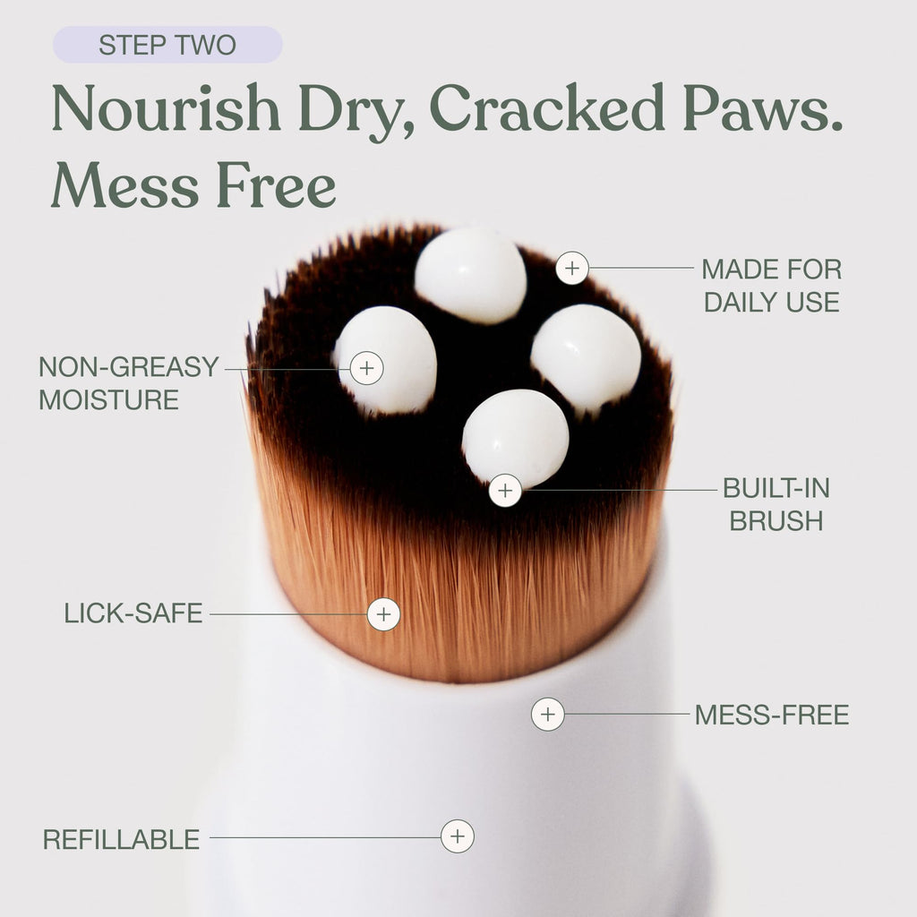 No-Rinse Dog Paw Cleaner + Paw Lotion with Brush + Waterless Dog Shampoo Spray F705964
