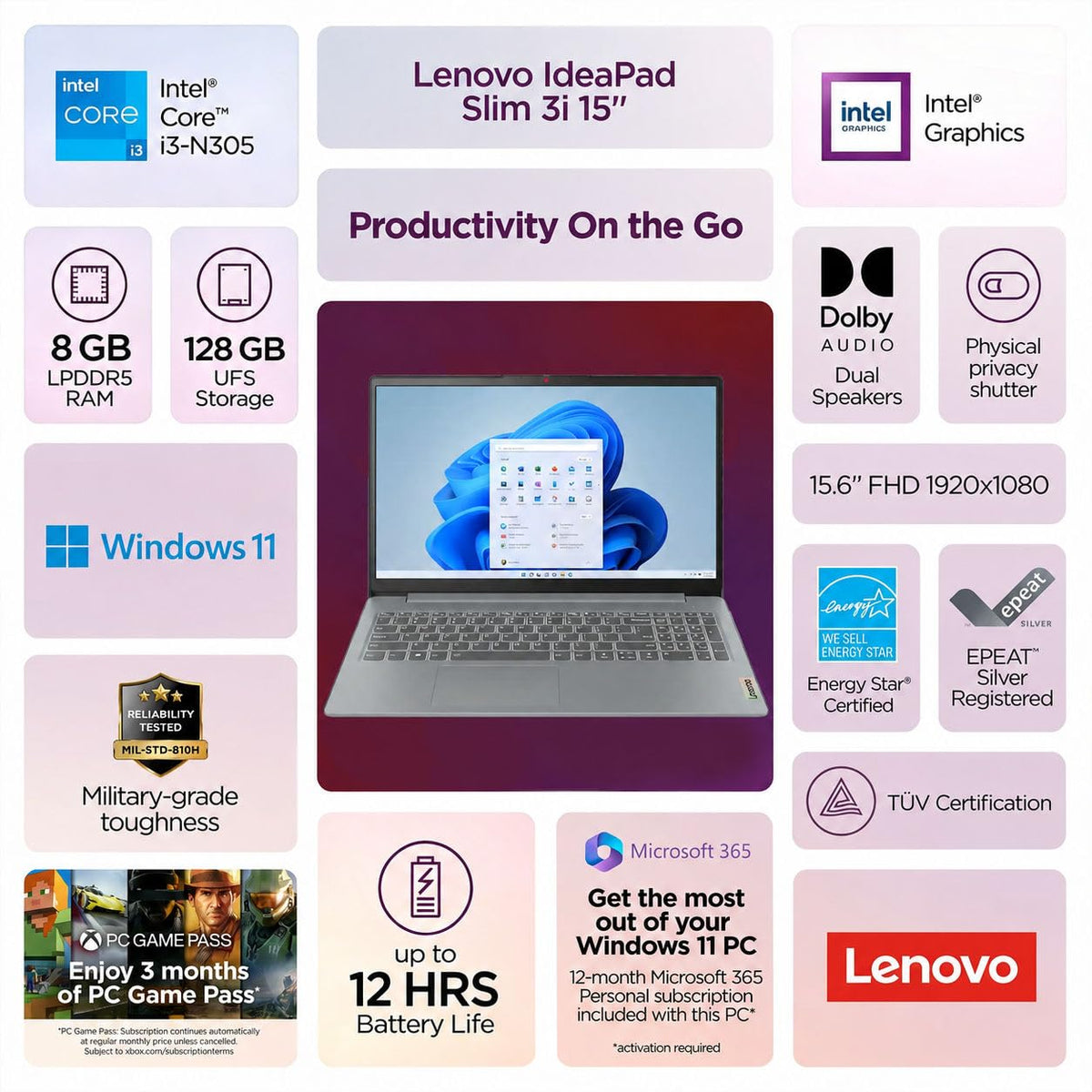 15.6" FHD Touchscreen Laptop W984674