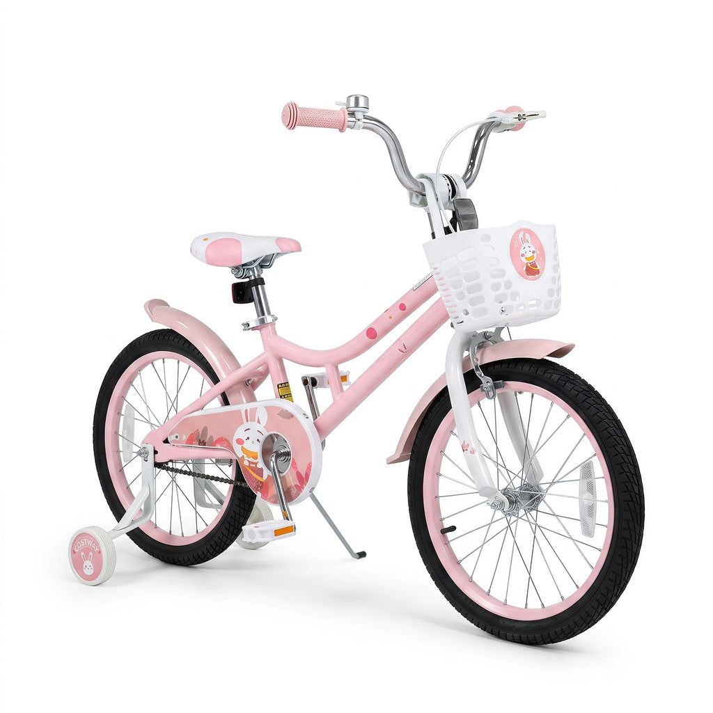 18 Inch Girls Bike with Basket W2204