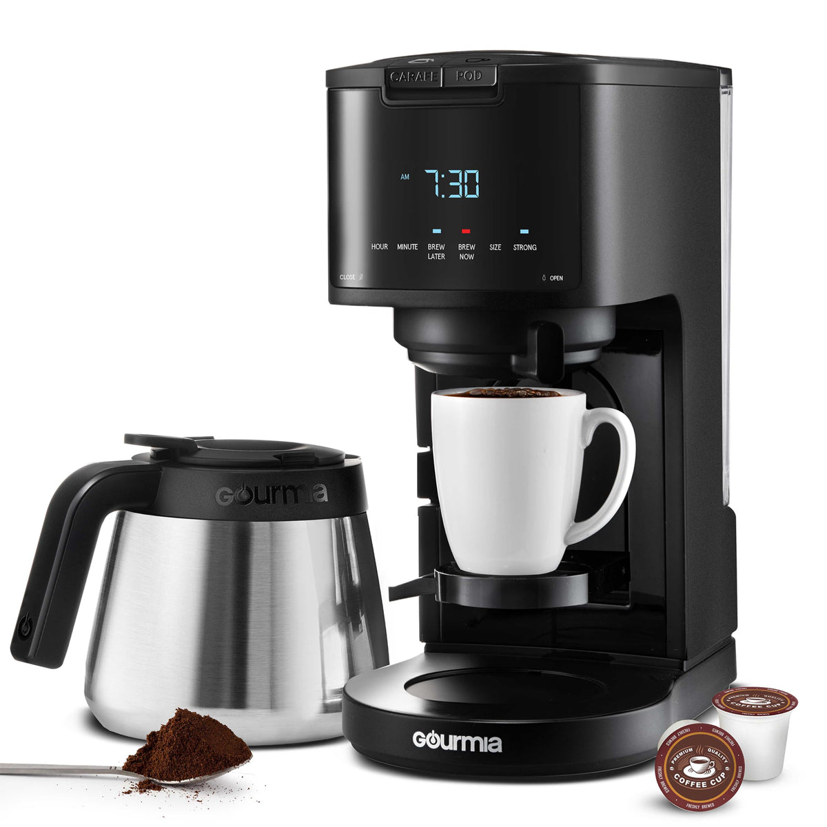 Black 12-Cup Single Serve Coffee Maker L24903
