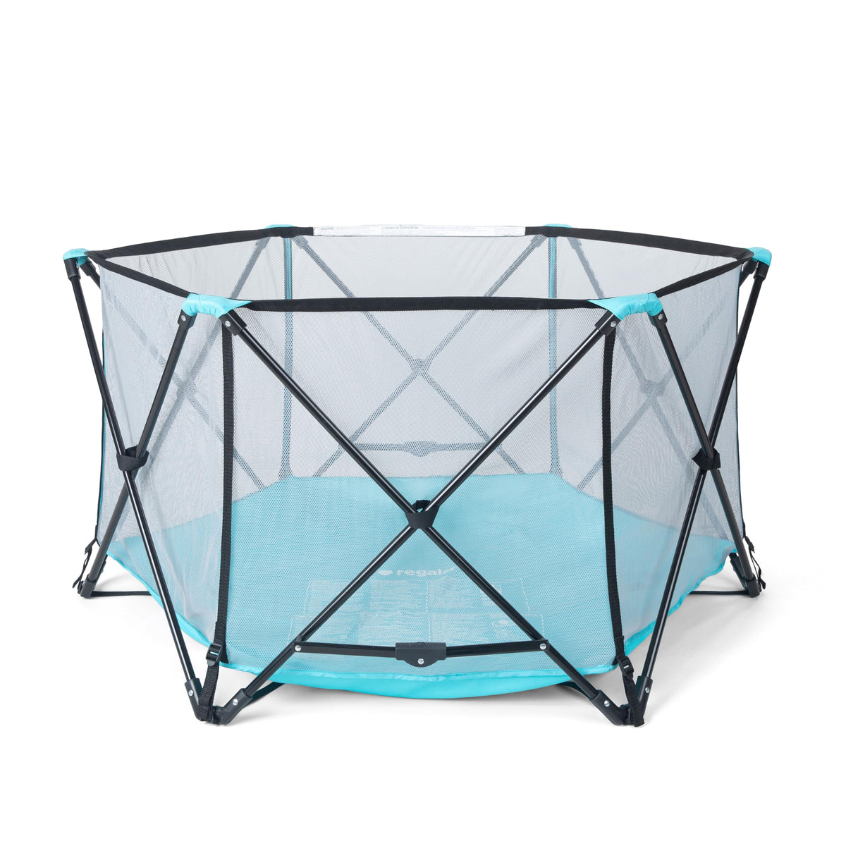 Foldable 6-Panel Baby Playpen with Mesh Sides G34209