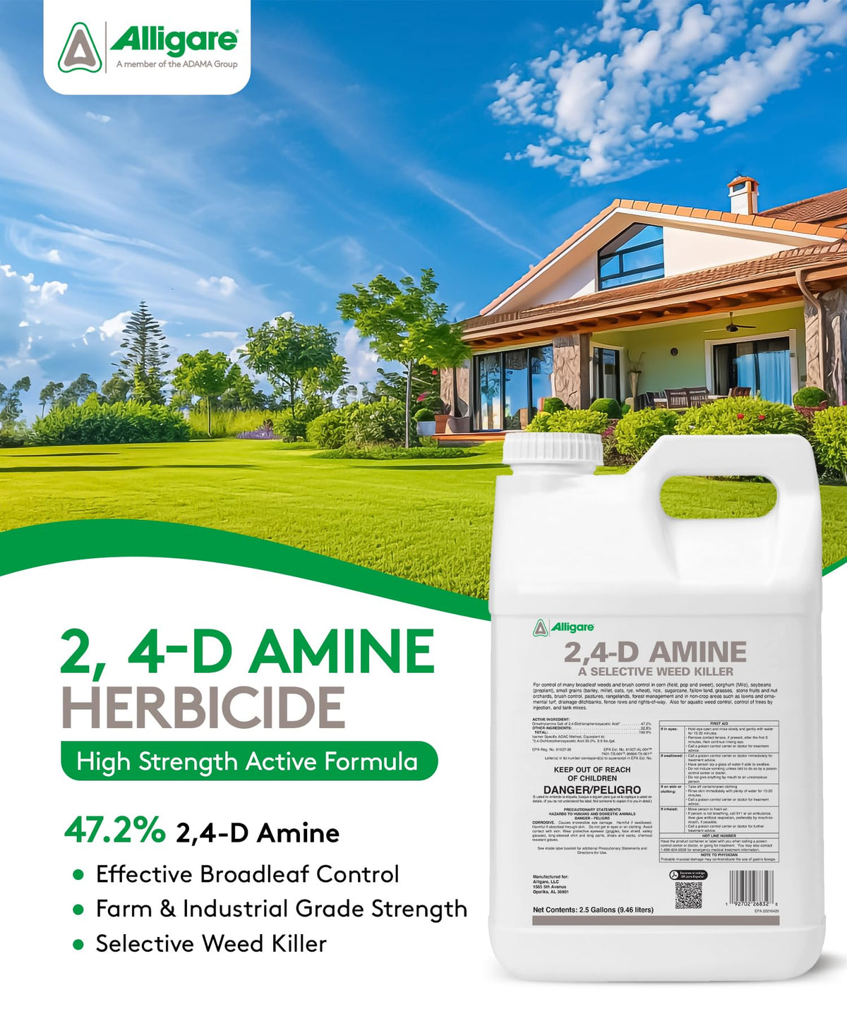 2,4-D Amine Weed Killer Concentrate 2.5 Gallons M334