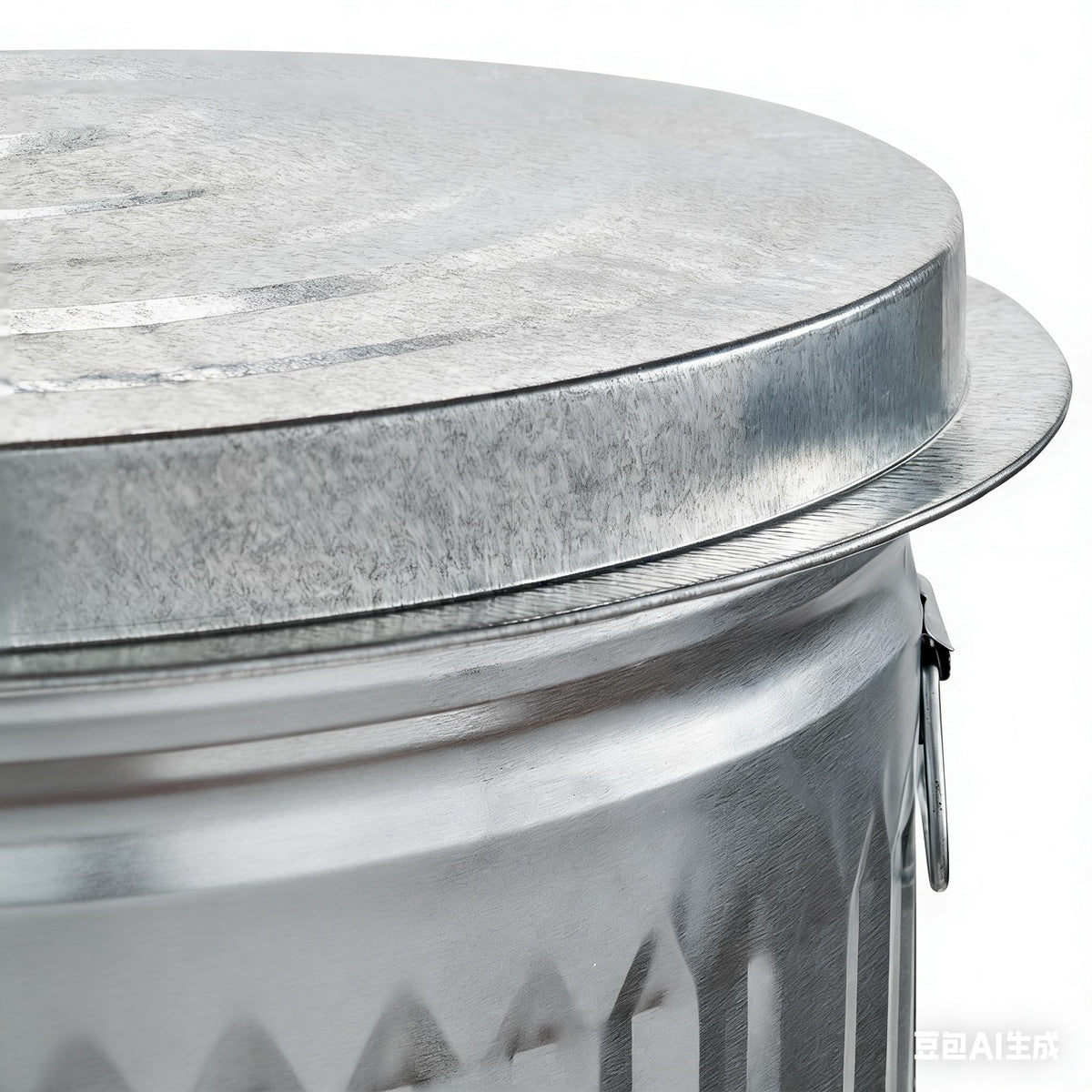 31 Gallon Galvanized Steel Trash Can with Lid X437172