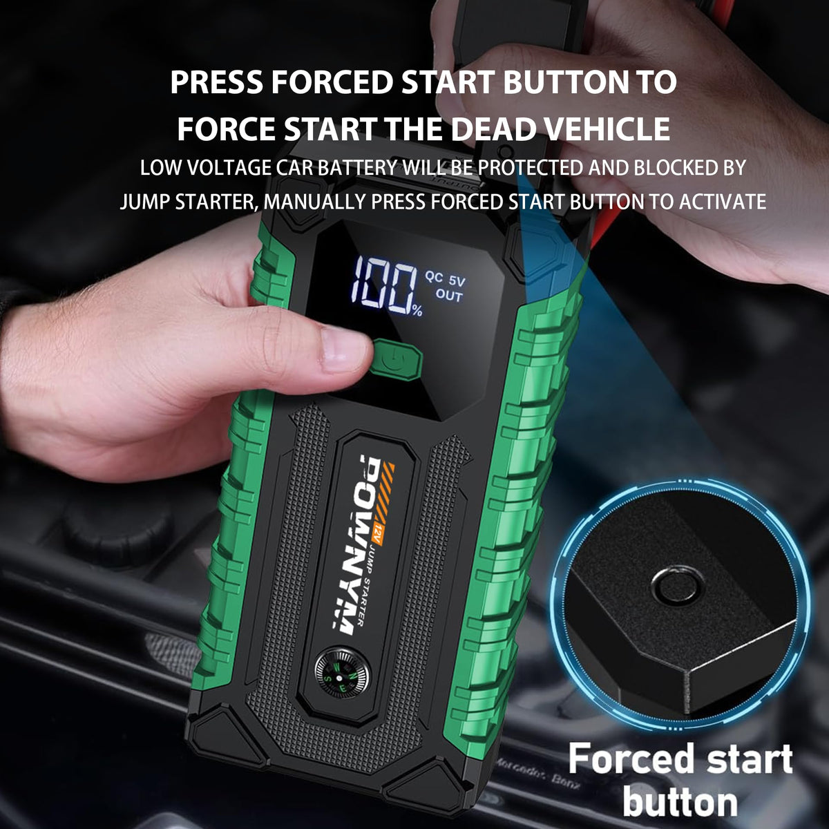 12V Battery Booster Pack with LED Light U227