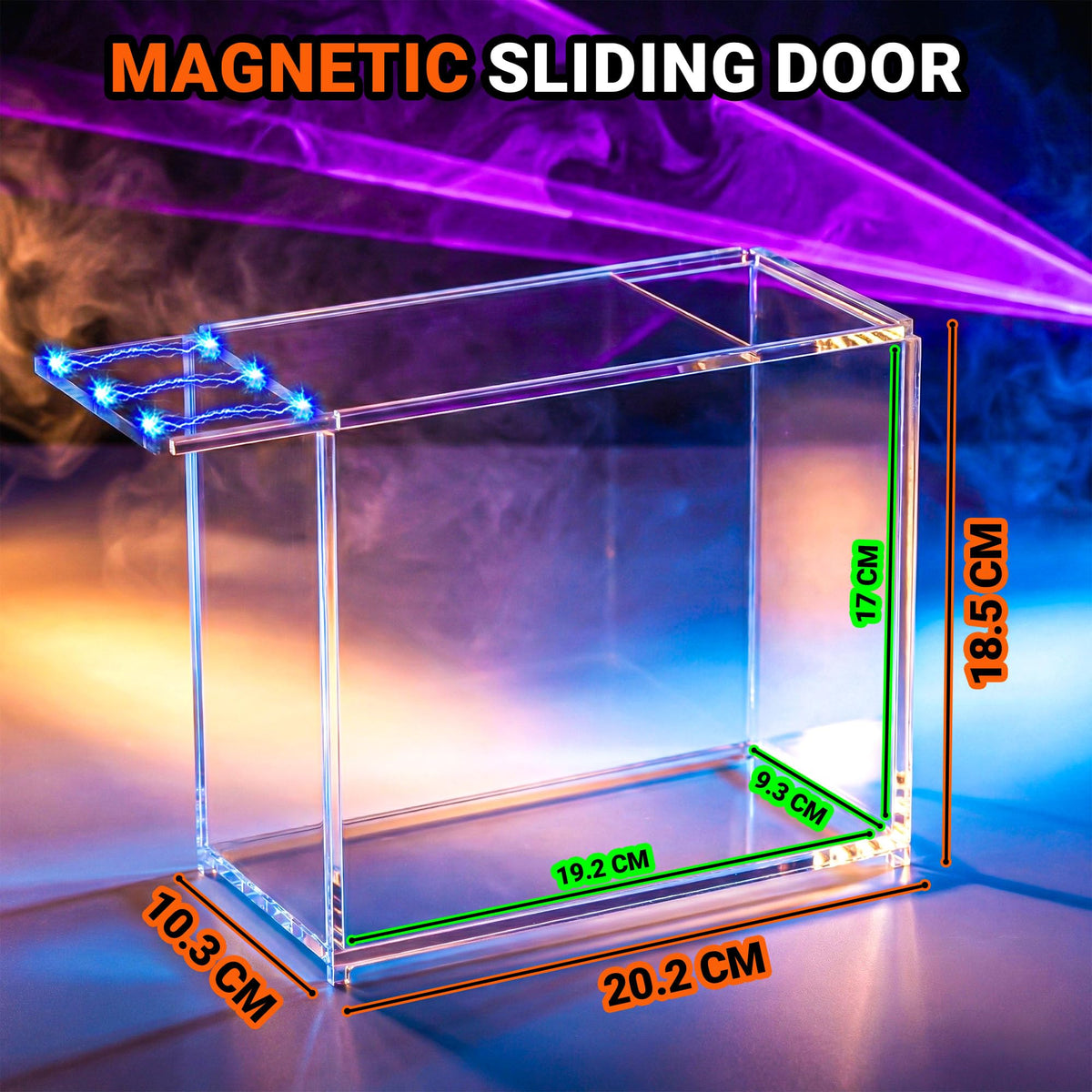 2 Pack Acrylic Case Stackable Magnetic Protector for ETB Storage B944