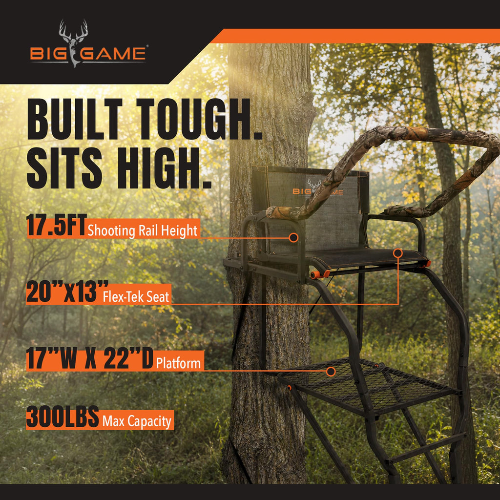 Ladder Treestand with Flip Back Seat I283